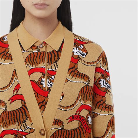 burberry tiger cardigan|Burberry knitwear price list.